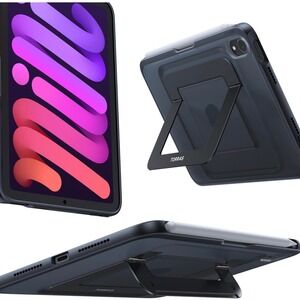 TORRAS Tablet Case for iPad Mini 7 A17 Pro Pencil Holder Black